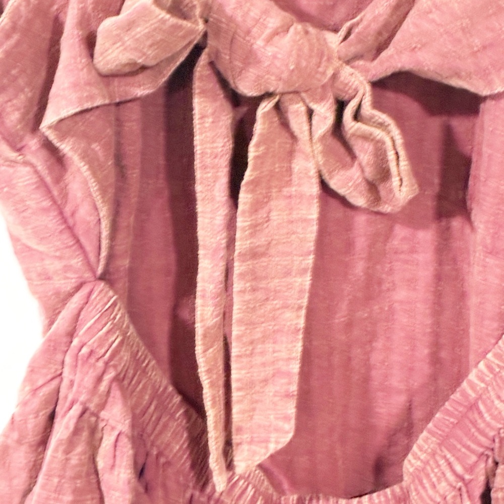 Torrid Plus Size Faded Red Festi Tie-Back Maxi Dress Size 3X NEW - Picture 4 of 6